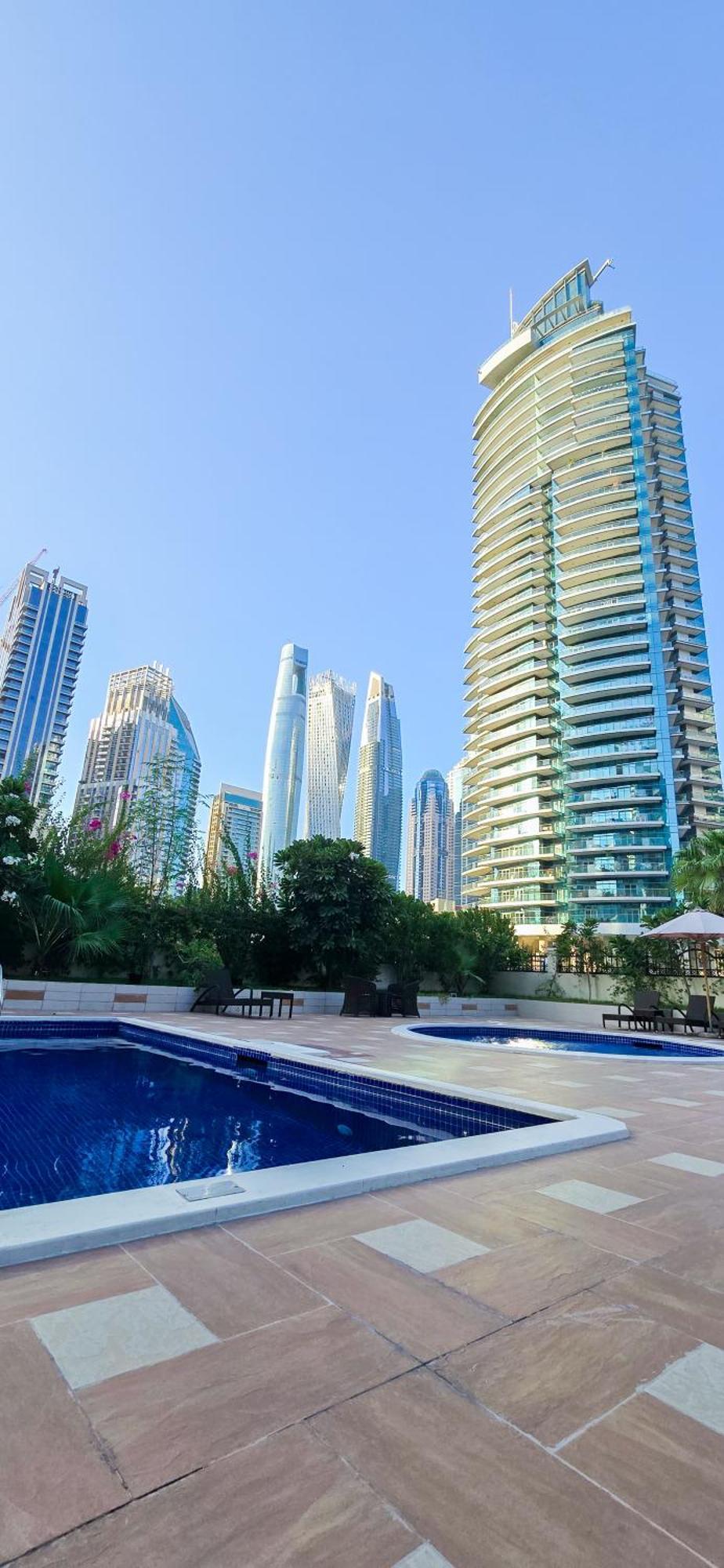Spacious 2 Bed Apt At Marina High Floor Dubai Exterior foto