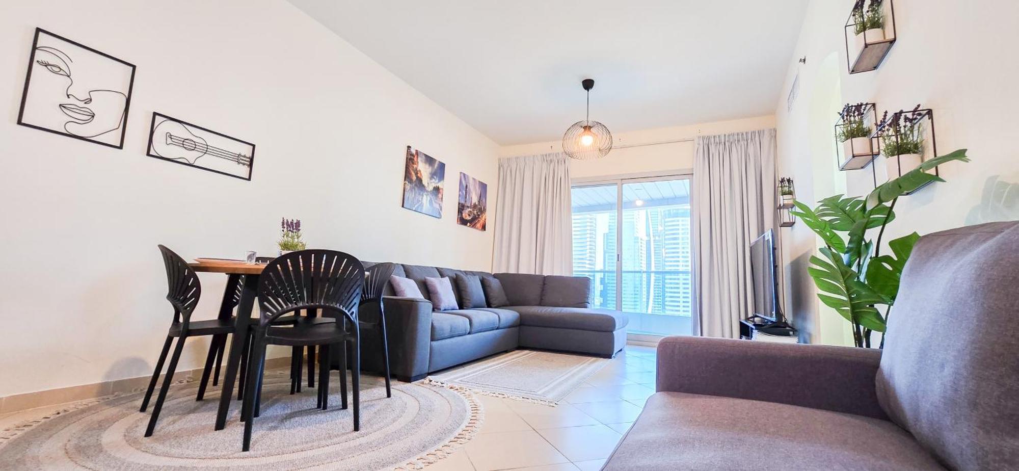 Spacious 2 Bed Apt At Marina High Floor Dubai Exterior foto